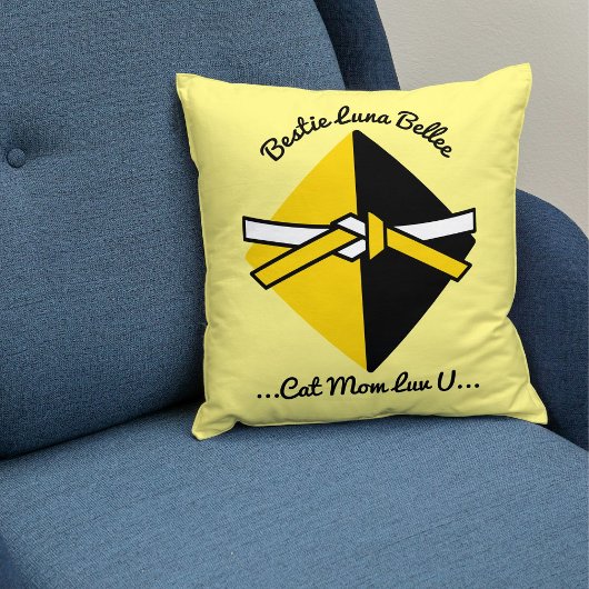 ベスティーキャットママパーソナライズされたかわいいラブ引用文脚本 クッション