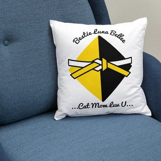 ベスティーキャットママパーソナライズされたかわいいラブ引用文脚本 クッション