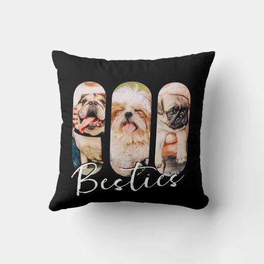 ベスティーシンプルペットモダンよくはしゃぐの写真3 クッション (裏面)