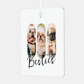 ベスティーシンプルペットモダンよくはしゃぐの写真3 メタルオーナメント (正面左)