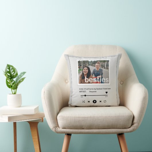 ベスティーズは音楽プレーヤーの写真をおもしろい最も良く見る クッション (椅子)