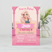 ベスティーズピンクドール誕生日 招待状 (スタンド正面)
