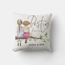 ベスティーズ永遠に女の子の友情スクリプトを命名 クッション