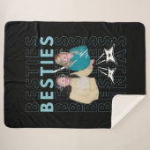 ベスティーズ親愛なるシェルパ毛布（女王） シェルパブランケット (正面(横))