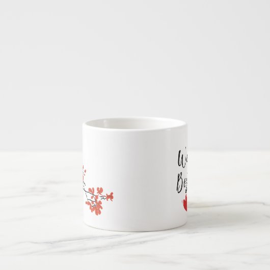 ベスティーズ贈り物2鳥の木の枝に エスプレッソカップ (正面)