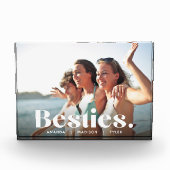 ベスティーズ |お最高の友達の重ね合わせと名前 フォトブロック (正面)