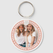 ベスティーズ・フォーエバーシンプルBFFモダンカスタム写真 キーホルダー (正面)