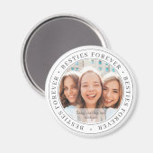 ベスティーズ・フォーエバーシンプルBFFモダンカスタム写真 マグネット (正面/裏面)