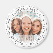 ベスティーズ・フォーエバーシンプルBFFモダンカスタム写真 マグネット (正面)