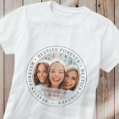 ベスティーズ・フォーエバーシンプルBFFモダンカスタム写真 Tシャツ