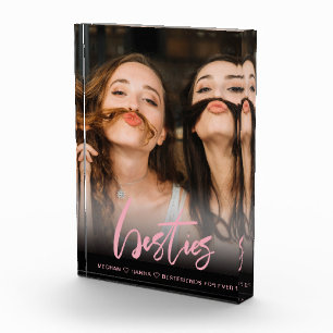 ベスティーズ・モダンピンクの書道オーバーレイ フォトブロック