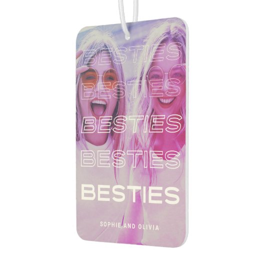 ベスティーズ |モダン文字と写カラフル真効果 カーエアーフレッシュナー (左)