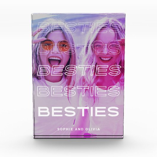 ベスティーズ |モダン文字と写カラフル真効果 フォトブロック (正面)