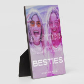 ベスティーズ |モダン文字と写カラフル真効果 フォトプラーク (側面)