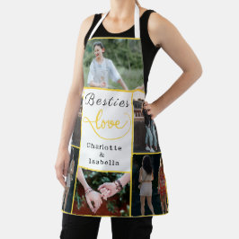 ベスティーズ・ラブカスタムエプロン | 6枚の写真のコラージギフト エプロン