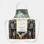 ベスティーズ・ラブカスタムエプロン | 6枚の写真のコラージギフト エプロン (正面)