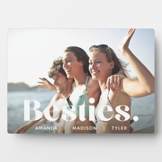 ベスティーズ |友最高のだちオーバーレイ&名前フォト フォトプラーク (正面)