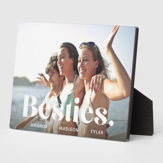 ベスティーズ |友最高のだちオーバーレイ&名前フォト フォトプラーク (側面)