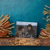 ベスティーズ | 最高の友人のパーソナライズされた名前 フォトプラーク (側面)