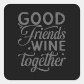 ベスティーズBFFハート最高のフレンズベスティー スクエアシール (正面)