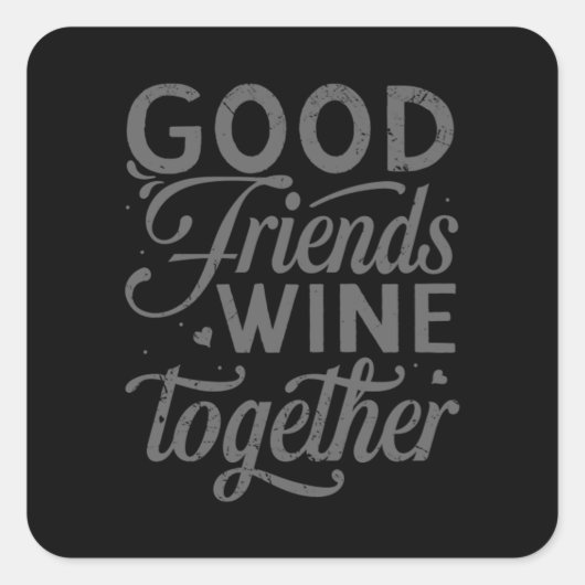 ベスティーズBFFハート最高のフレンズベスティー スクエアシール (正面)