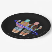 ベスティーズBFFハート最高のフレンズベスティー ペーパープレート (アングル)