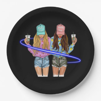 ベスティーズBFFハート最高のフレンズベスティー ペーパープレート