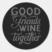 ベスティーズBFFハート最高のフレンズベスティー ラウンドシール (正面)