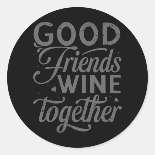 ベスティーズBFFハート最高のフレンズベスティー ラウンドシール (正面)