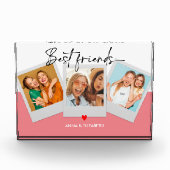 ベスティーズBFFフォトコラージュカスタムギフトハート フォトブロック (正面)
