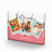 ベスティーズBFFフォトコラージュカスタムギフトハート フォトブロック (右)