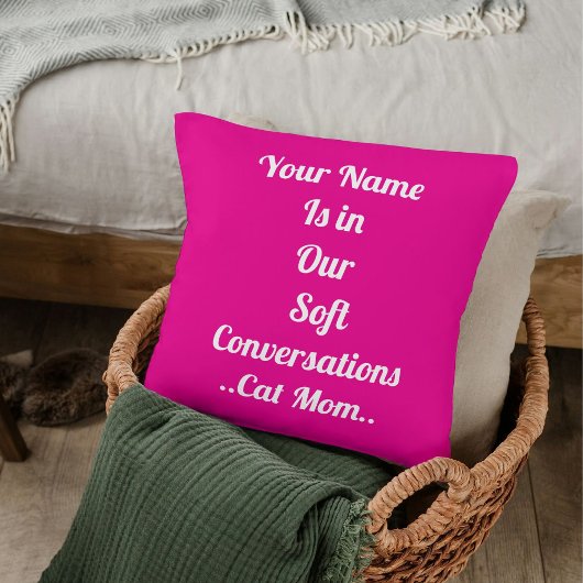 ベスティーズBFFペットキャットお母さカスタムんピンクかわいいテンプレート クッション