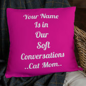 ベスティーズBFFペットキャットお母さカスタムんピンクかわいいテンプレート クッション