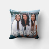 ベスティートレンディータイポグラフィ2フォトキープサケ クッション (裏面)