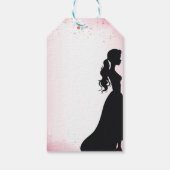 ベスティードルピンクグリッターパーティー ギフトタグ (裏面)