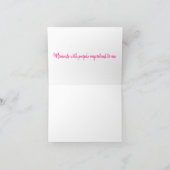 ベスティーピンク人形の折り畳みサンキューカード サンキューカード (内部)