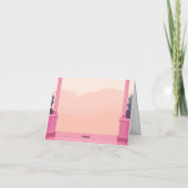 ベスティーピンク人形の折り畳みサンキューカード サンキューカード (裏面)