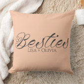 ベスティーピーチファズ名前をカスタムする最高のフレンド クッション (ブランケット)