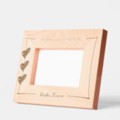 ベスティーフォーエバー最高のフレンズハート名前をカスタムする レーザー彫刻フレーム (左)