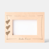 ベスティーフォーエバー最高のフレンズハート名前をカスタムする レーザー彫刻フレーム (正面)