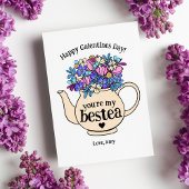 ベスティーフローラティーポットガレンティーンズデイバレンタイン シーズンカード