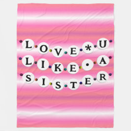 ベスティーブレスレットフレンドシップデザイン(18ビーズ) フリースブランケット