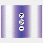 ベスティーブレスレットフレンドシップデザイン(3ビーズ) フリースブランケット (正面(横))