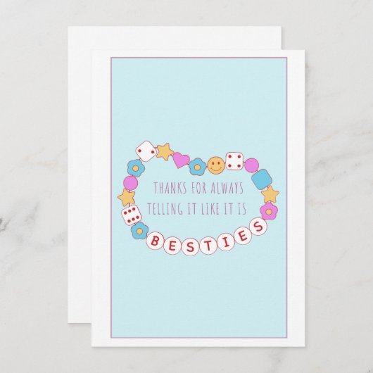 ベスティー引用文キュートパステルエステティックガレンティーカード シーズンカード (正面/裏面)