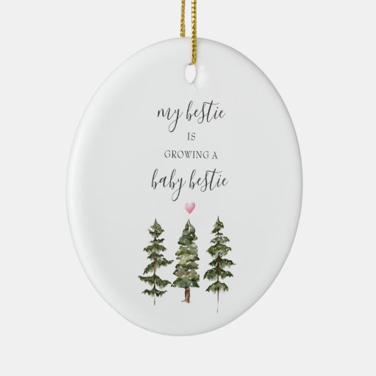ベスティー新生児の松木妊娠ギフト セラミックオーナメント (右)