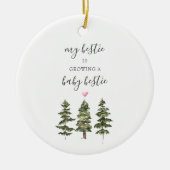 ベスティー新生児の松木妊娠ギフト セラミックオーナメント (正面)
