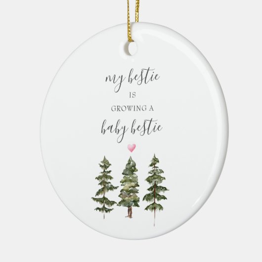 ベスティー新生児の松木妊娠ギフト セラミックオーナメント (左)