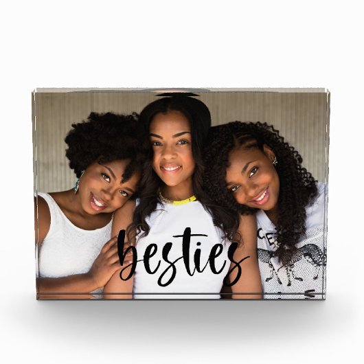 ベスティー最高のスのフレンドフォントモダン フォトブロック (正面)