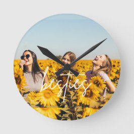 ベスティー最高のズの写真の友情 ラウンド壁時計