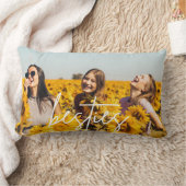 ベスティー最高のズの写真の友情 ランバークッション (ブランケット)